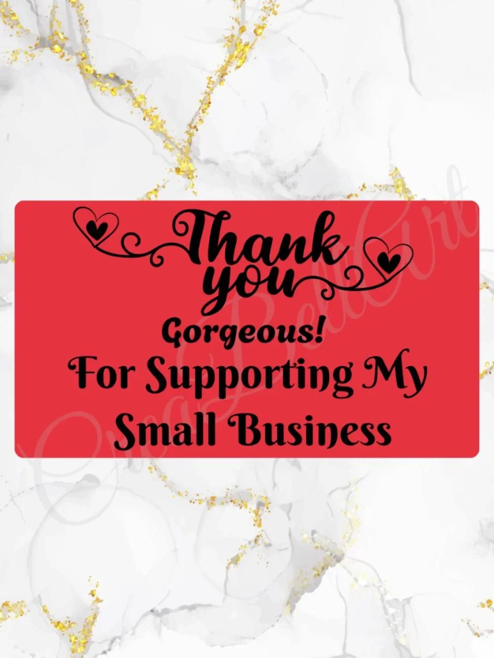 100 Thank You Stickers for Packaging | Small Business Labels